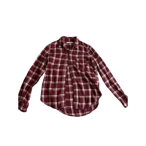 Abercrombie & Fitch Red Long Sleeve Flannel XS - Picture 1 of 5